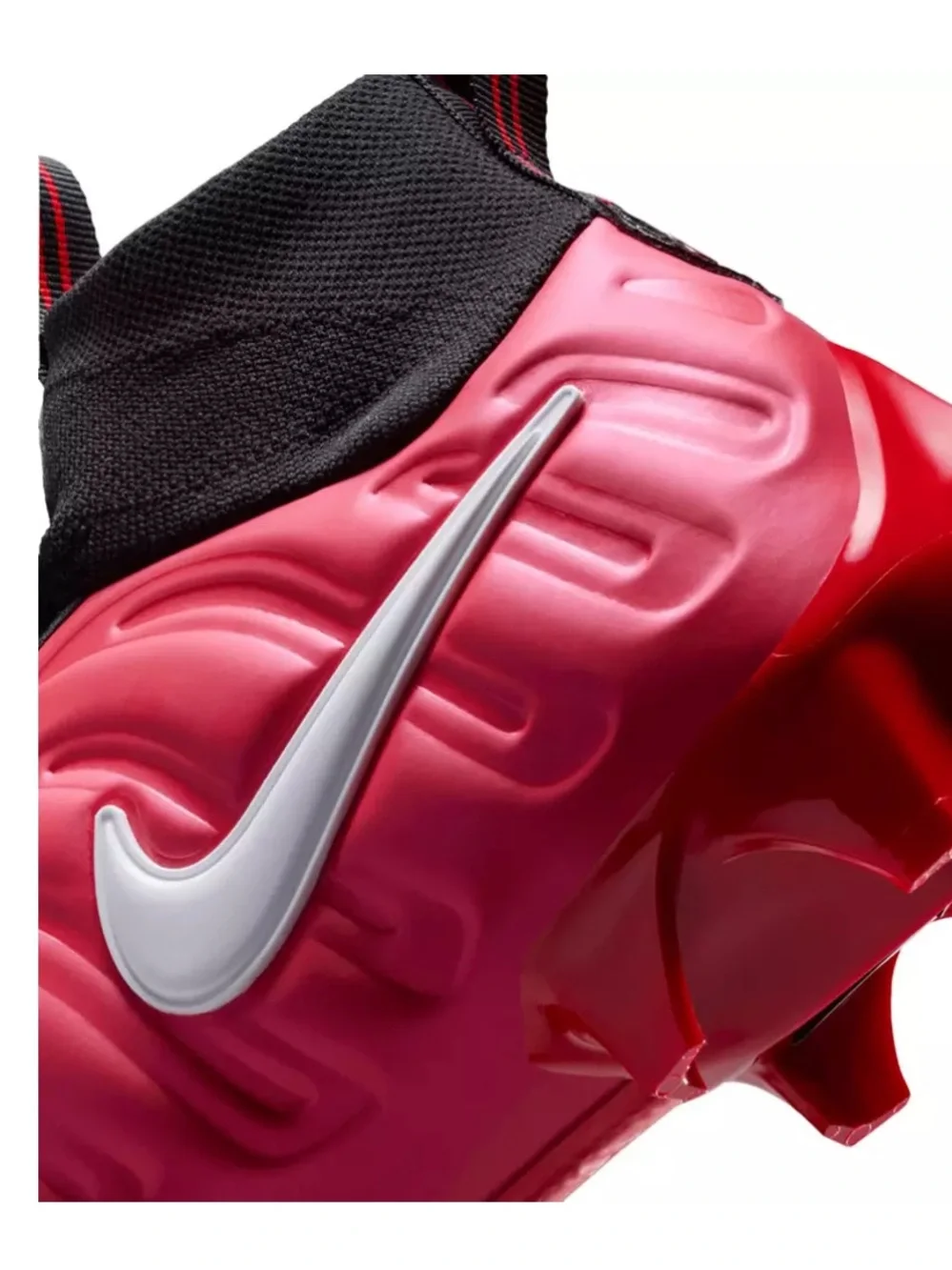 Nike Men’s red and Black Football Cleats with Silver Swoosh Nike Vaporposite